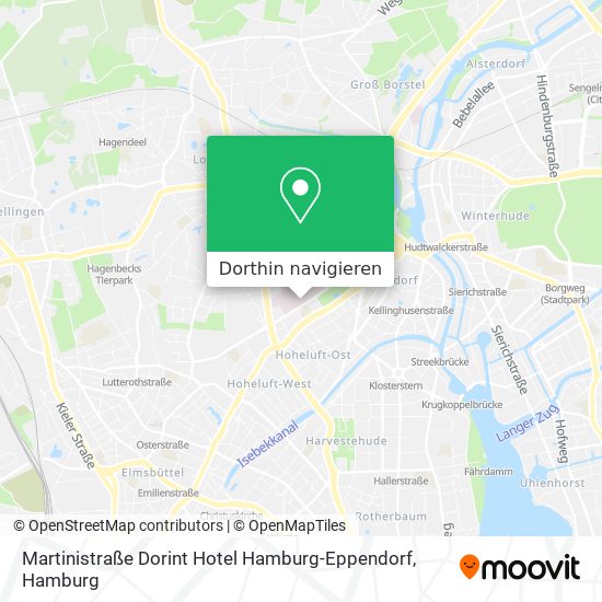 Martinistraße Dorint Hotel Hamburg-Eppendorf Karte