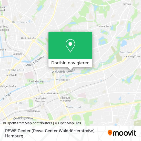 REWE Center (Rewe-Center Walddörferstraße) Karte