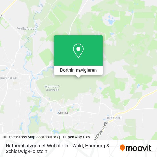 Naturschutzgebiet Wohldorfer Wald Karte