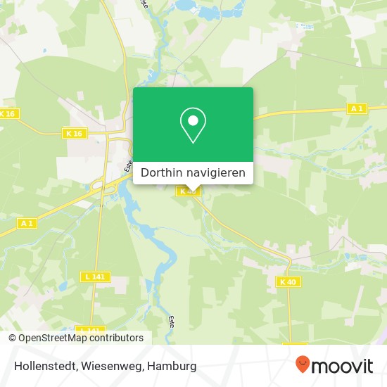 Hollenstedt, Wiesenweg Karte