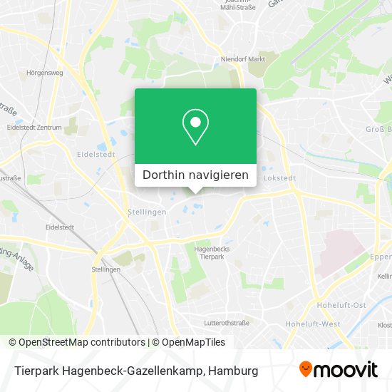 Tierpark Hagenbeck-Gazellenkamp Karte