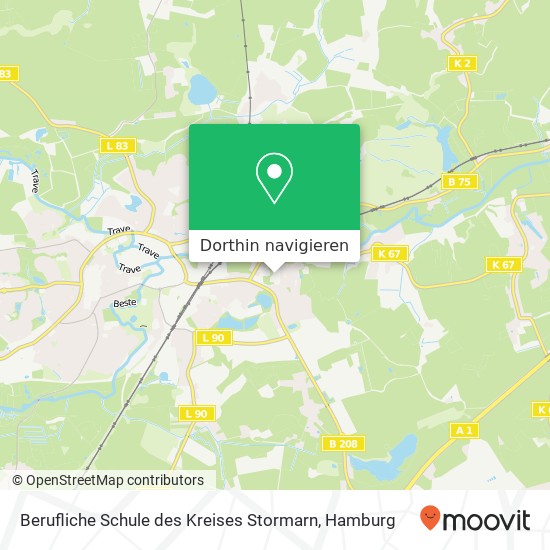 Berufliche Schule des Kreises Stormarn Karte