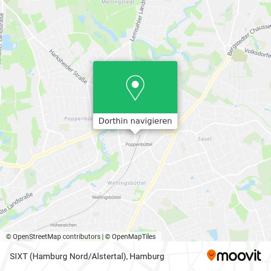SIXT (Hamburg Nord/Alstertal) Karte