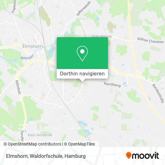 Elmshorn, Waldorfschule Karte