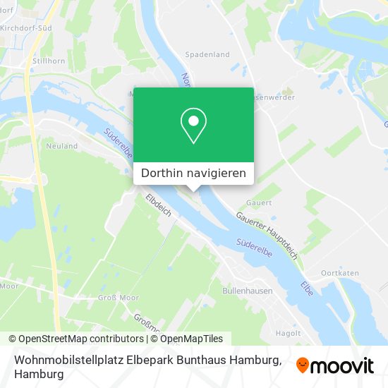 Wohnmobilstellplatz Elbepark Bunthaus Hamburg Karte