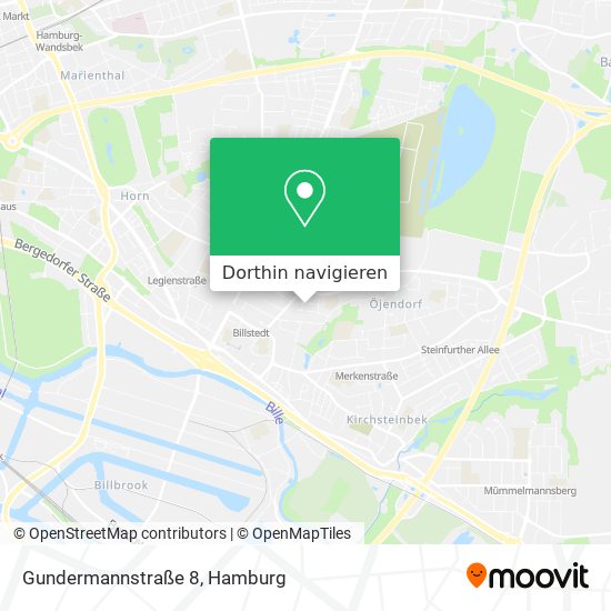 Gundermannstraße 8 Karte