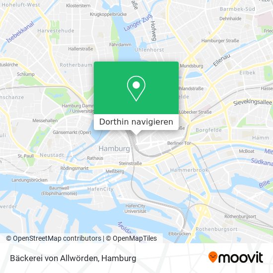 Bäckerei von Allwörden Karte