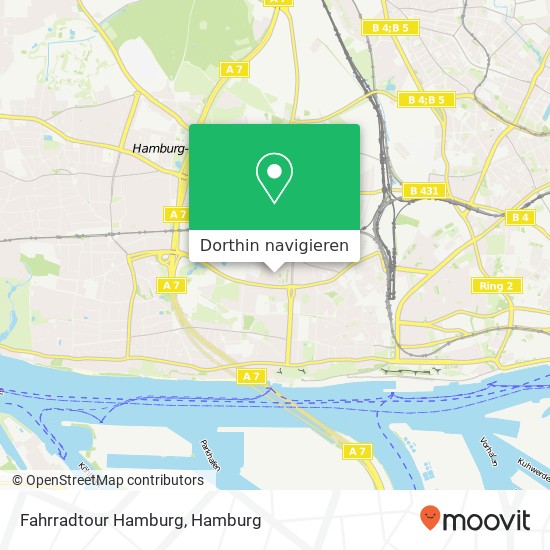 Fahrradtour Hamburg Karte