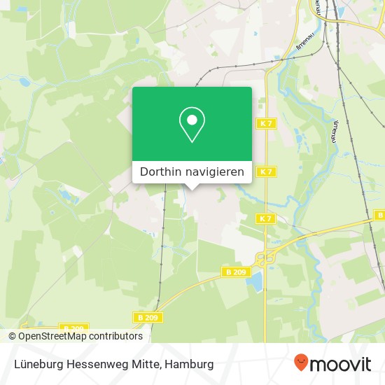 Lüneburg Hessenweg Mitte Karte