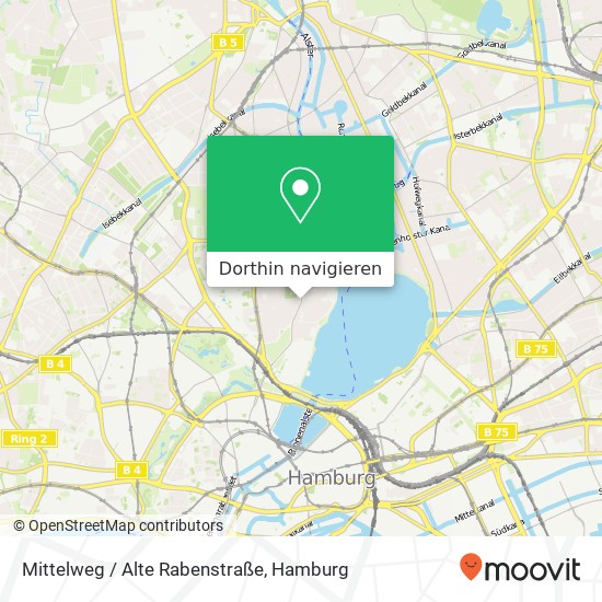 Mittelweg / Alte Rabenstraße Karte
