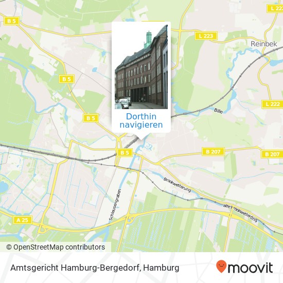 Amtsgericht Hamburg-Bergedorf Karte