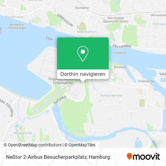 Neßtor 2-Airbus Besucherparkplatz Karte