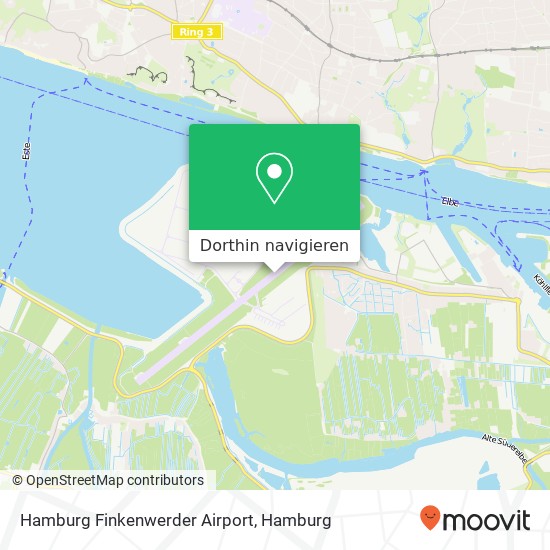 Hamburg Finkenwerder Airport Karte