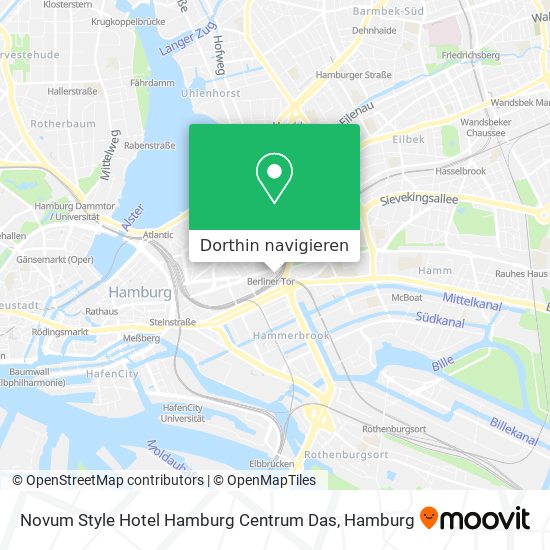 Novum Style Hotel Hamburg Centrum Das Karte