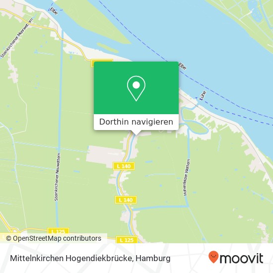 Mittelnkirchen Hogendiekbrücke Karte