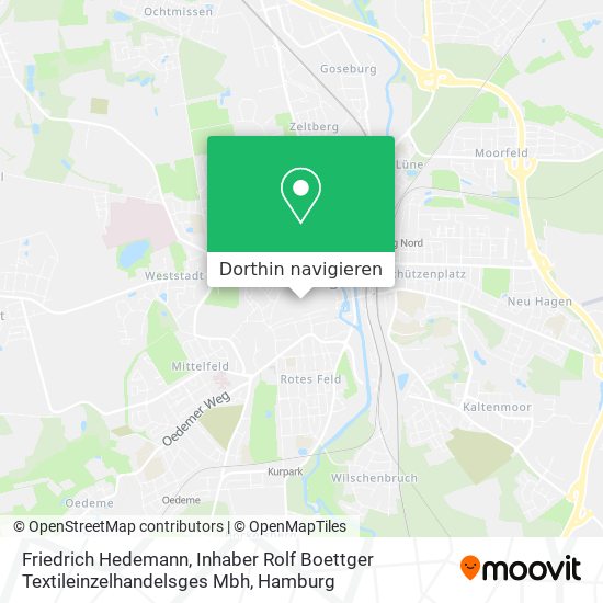 Friedrich Hedemann, Inhaber Rolf Boettger Textileinzelhandelsges Mbh Karte