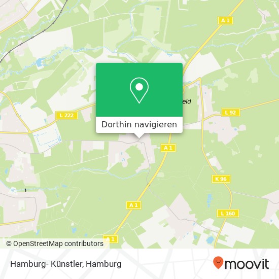 Hamburg- Künstler Karte