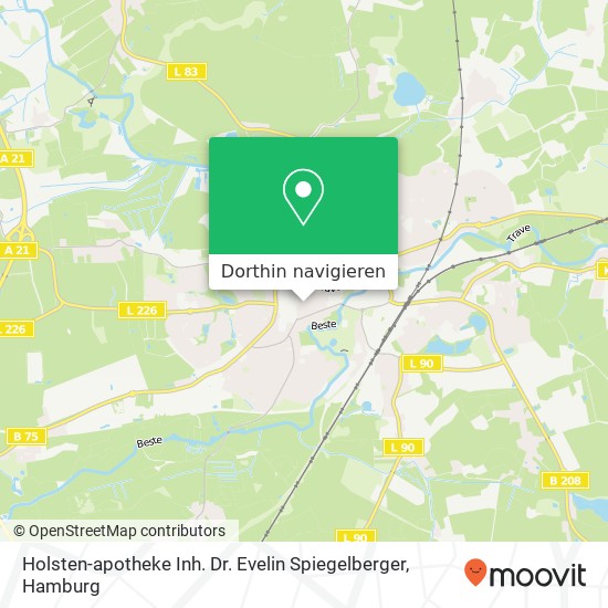 Holsten-apotheke Inh. Dr. Evelin Spiegelberger Karte