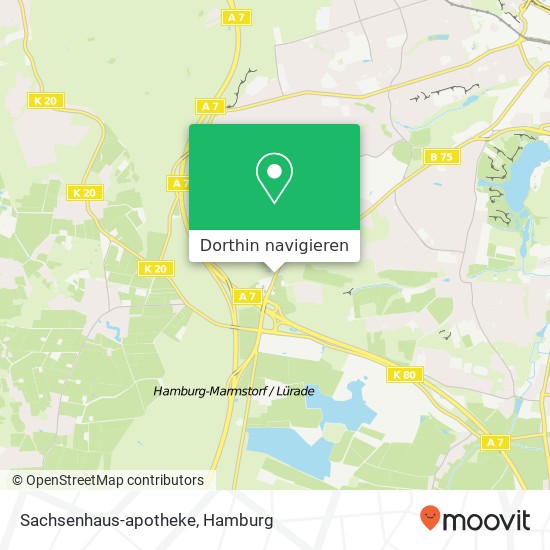 Sachsenhaus-apotheke Karte