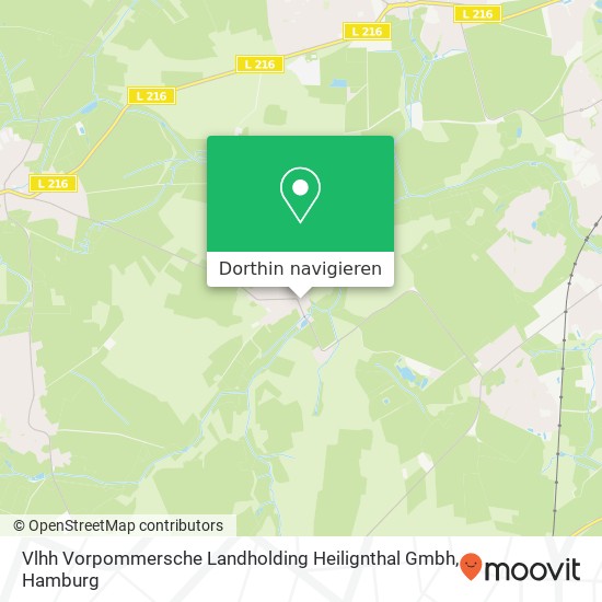 Vlhh Vorpommersche Landholding Heilignthal Gmbh Karte