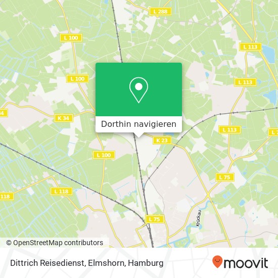 Dittrich Reisedienst, Elmshorn Karte