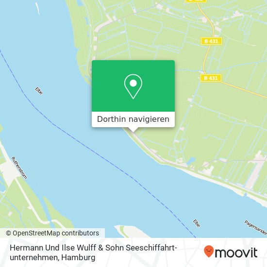 Hermann Und Ilse Wulff & Sohn Seeschiffahrt-unternehmen Karte