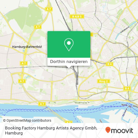 Booking Factory Hamburg Artists Agency Gmbh Karte