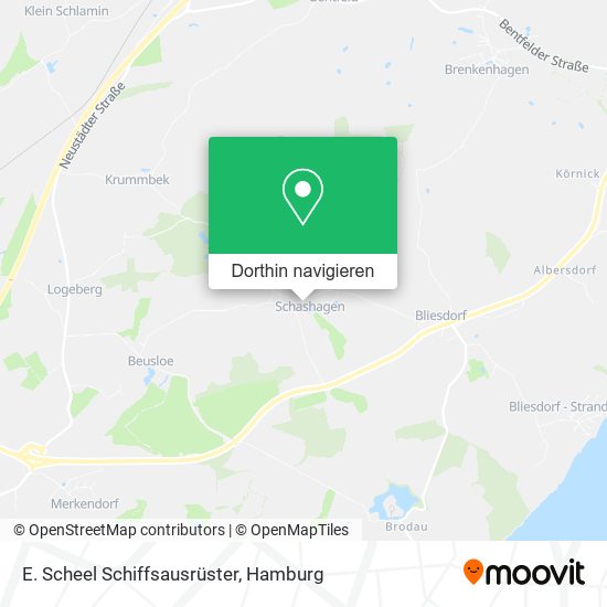 E. Scheel Schiffsausrüster Karte