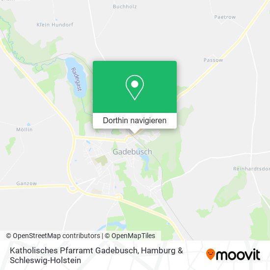 Katholisches Pfarramt Gadebusch Karte