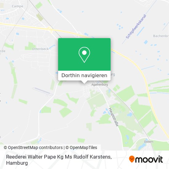 Reederei Walter Pape Kg Ms Rudolf Karstens Karte