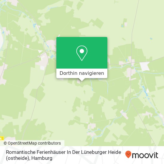 Romantische Ferienhäuser In Der Lüneburger Heide (ostheide) Karte