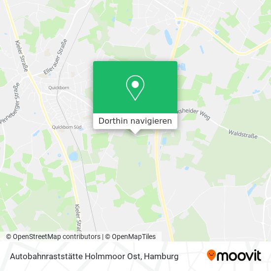 Autobahnraststätte Holmmoor Ost Karte