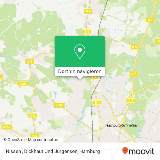 Nissen , Dickhaut Und Jürgensen Karte