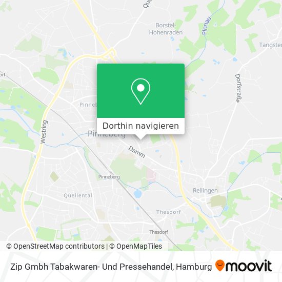 Zip Gmbh Tabakwaren- Und Pressehandel Karte