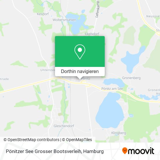 Pönitzer See Grosser Bootsverleih Karte