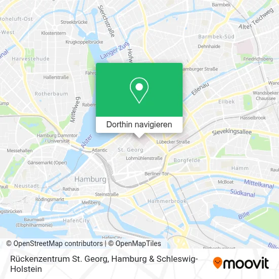 Rückenzentrum St. Georg Karte