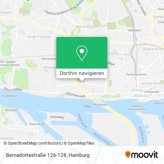 Bernadottestraße 126-128 Karte