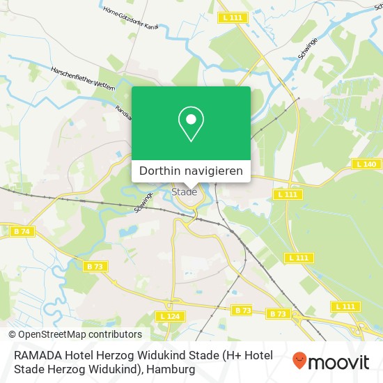 RAMADA Hotel Herzog Widukind Stade Karte