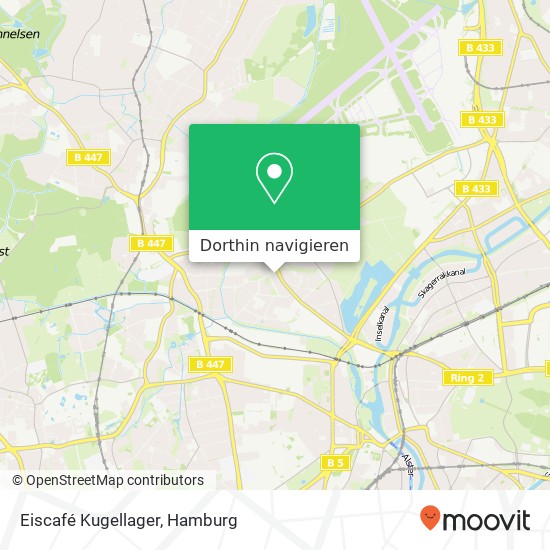 Eiscafé Kugellager, Warnckesweg 1 Groß Borstel, 22453 Hamburg Karte