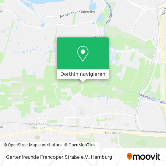 Gartenfreunde Francoper Straße e.V. Karte