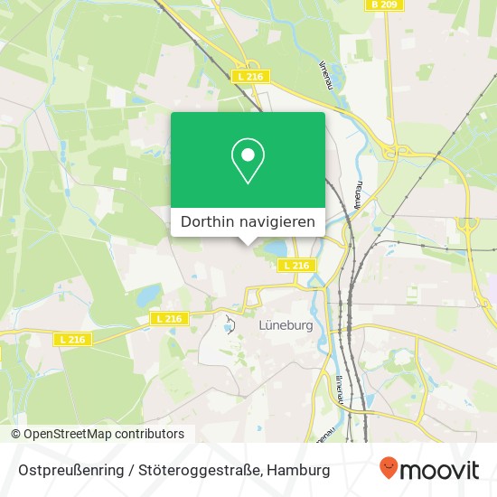Ostpreußenring / Stöteroggestraße Karte