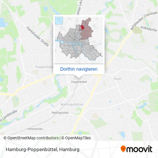 Hamburg-Poppenbüttel Karte