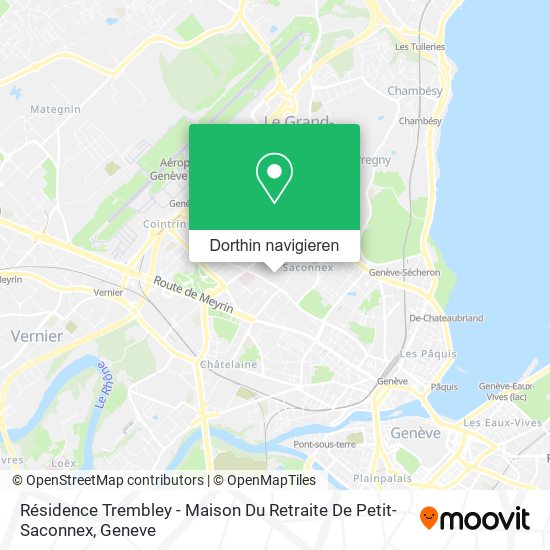 Résidence Trembley - Maison Du Retraite De Petit-Saconnex Karte
