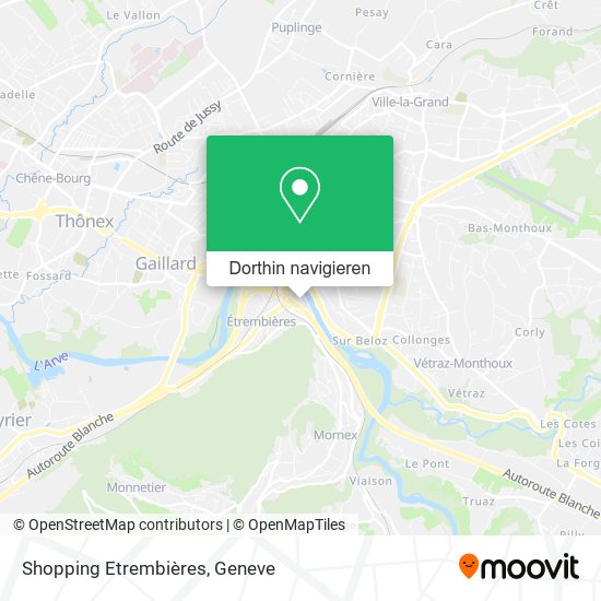 Shopping Etrembières Karte