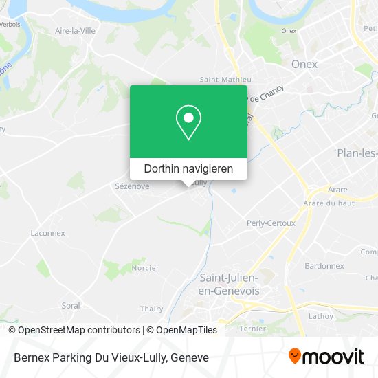 Bernex Parking Du Vieux-Lully Karte