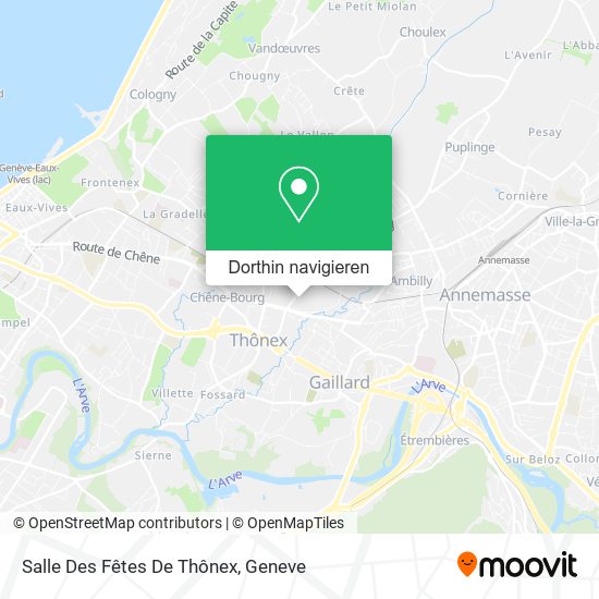 Salle Des Fêtes De Thônex Karte