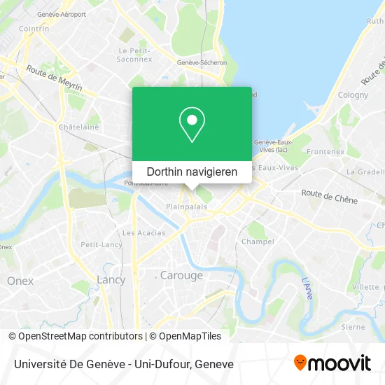 Université De Genève - Uni-Dufour Karte