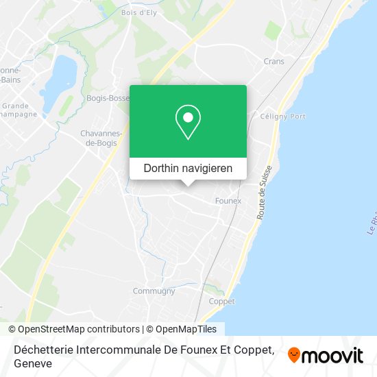 Déchetterie Intercommunale De Founex Et Coppet Karte