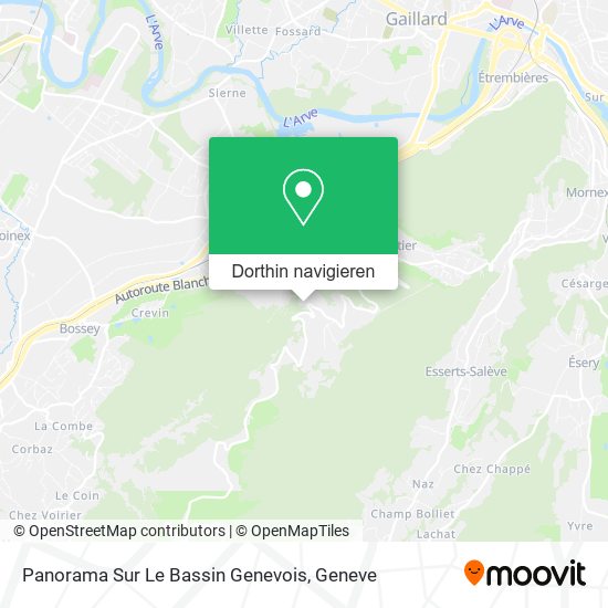 Panorama Sur Le Bassin Genevois Karte