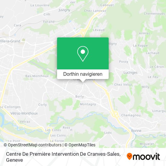 Centre De Première Intervention De Cranves-Sales Karte